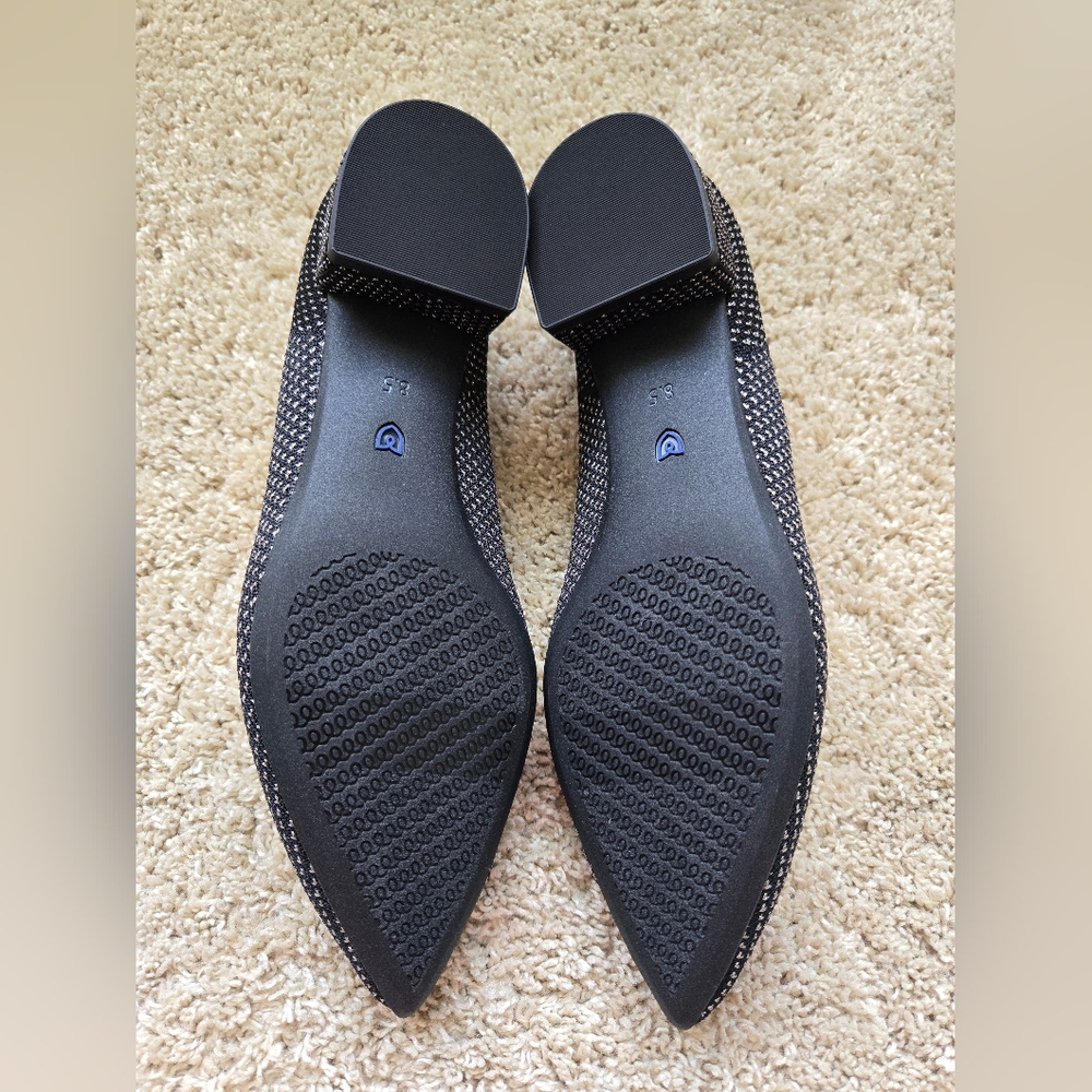 Rothys The High Point In Love Insole Heels Womens 8.5 Black Star Studded - Picture 9 of 10